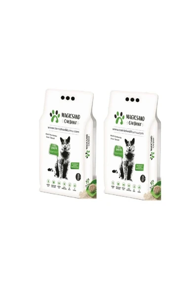 Magic Sand Cat Litter Aktif Karbon Kedi Kumu Preminum 2x8 Lt ürün görseli 1