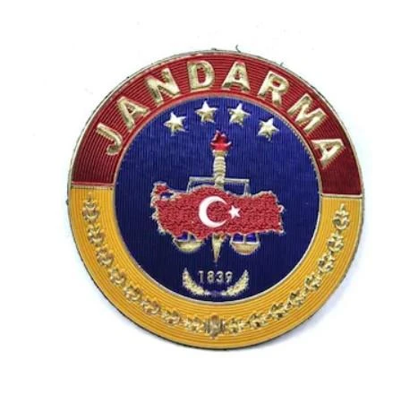 Single Sword Jandarma Asayiş Plastik Yuvarlak Arma - Patch - Peç ürün görseli 1