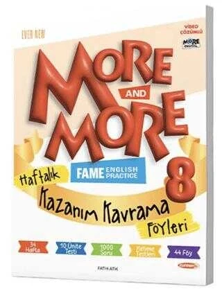 8.Sınıf More More Haftalık Kazanım Föyleri ürün görseli 1