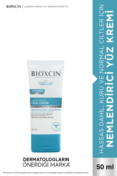 Bioxcin Hydra Normal ve Kuru Ciltler Nemlendirici Yüz Kremi 50 ml – Shea Yağı ve Hyaluronik Asit ürün görseli 1