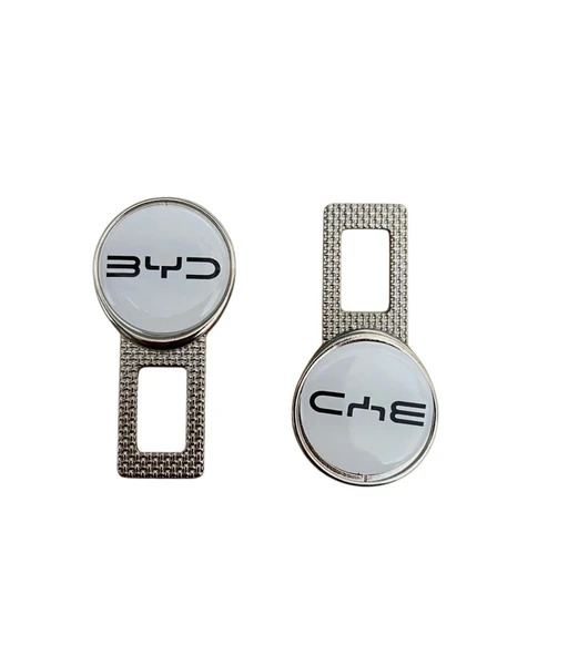 BYD METAL KEMER GÖRSELİ 5 ADET ÇİFT YÖNLÜDÜR LOGOSU ürün görseli 1