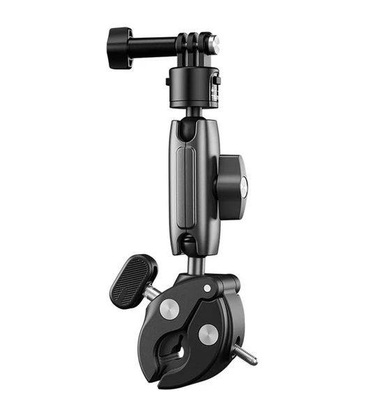 Ayex Crab Claw Clamp Mount Telesin S3-HBM-01 Aksiyon Kamera Kelepçe Aparatı GoPro DJI ile Uyumlu ürün görseli 1