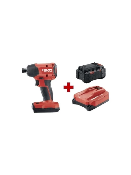 Hilti HİLTİ NURON SID 6-22 AKÜLÜ DARBELİ VİDALAMA MAKİNESİ (Set) ürün görseli 1