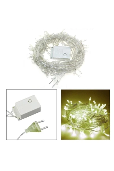 Dekoratif Şerit Led Lambası 10mt 100 Ledli 220v Sarı Go-007 ürün görseli 1