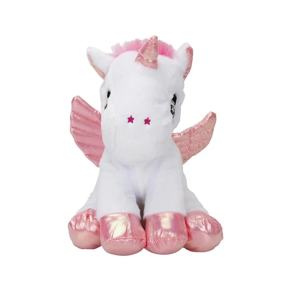 PELUŞ UNICORN IŞIKLI BEYAZ - Resim 2