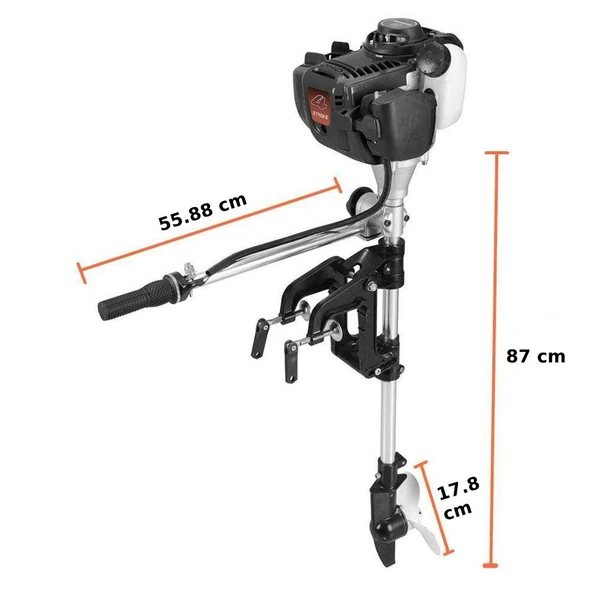 Tomking TK140FB Dıştan Takma Motor 4 Strok - Resim 2