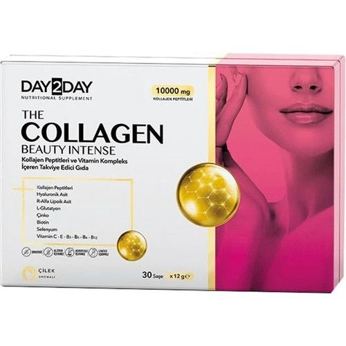 Day 2 Day The Collagen Beauty Intense Çilek Aromalı 30 Saşe ürün görseli 1