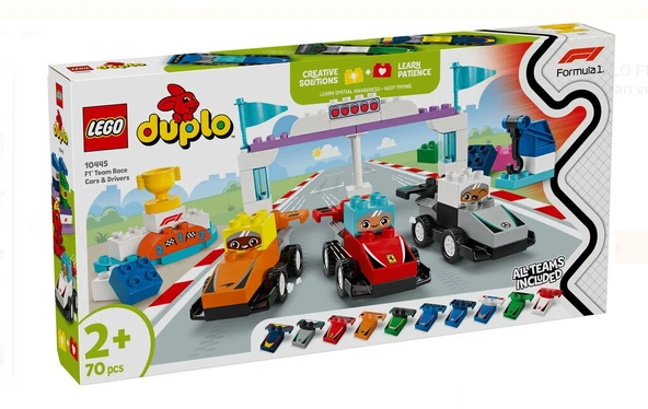 Lego Duplo F1 Takımı Yarış Arabaları ve Sürücüler 10445 ürün görseli 1