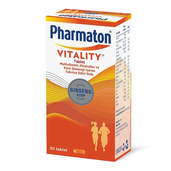 Pharmaton Vitality 30 Tablet ürün görseli 1