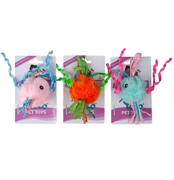 Polo Püsküllü Kedi Oyuncağı 17 Cm 1 tane ürün görseli 1