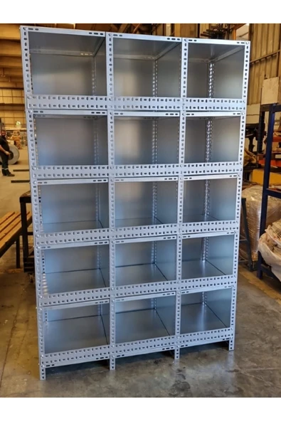 Çelik Raf 5 Katlı 43x130x200 cm Raf Sistemleri, Depo rafı, Arşiv rafı, Kiler rafı, Mutfak rafı ürün görseli 1