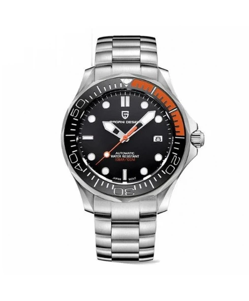 Pagani design PD-1667 007 James Bond Seamaster  Black Orange ürün görseli 1