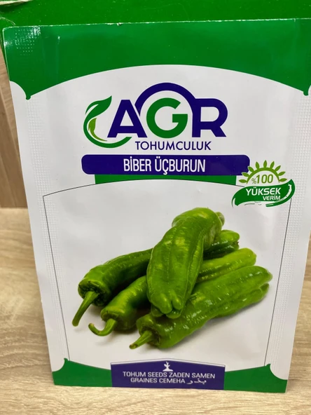 Agr Köy Biberi Üç Burun Mazamort Tohumu 5 Gr ürün görseli 1