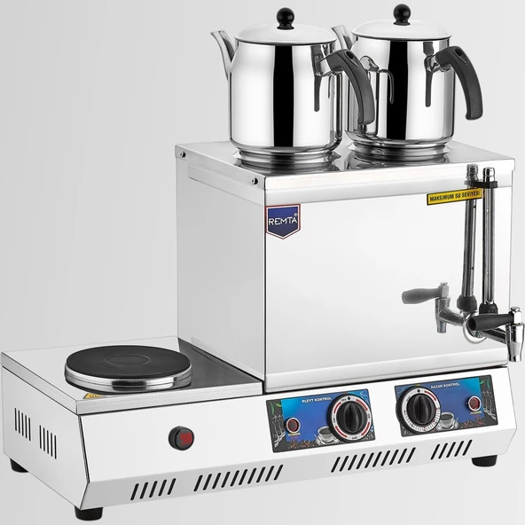 Remta K31 30 Model İki Demlikli Pleytli Elektrikli Çay Ocağı - Kahveci Takımı 23 lt 3000 W ürün görseli 1