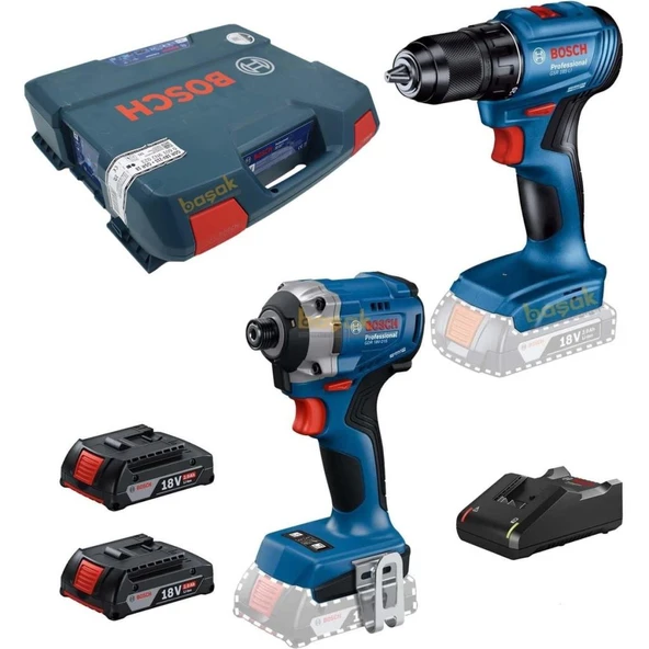 Bosch Professional GDR 18V-215 + GSR 185 Matkap ve Torklu Vidalama Seti 06019N2023 ürün görseli 1