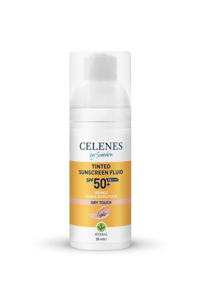Celenes By Sweden Herbal Renkli Güneş Koruyucu Dry Touch Light 50 Faktör 50 ml ürün görseli 1