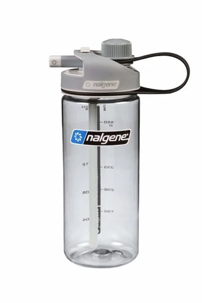 Nalgene MultiDrink, Clear / Gray Cap Tritan Suluk ürün görseli 1