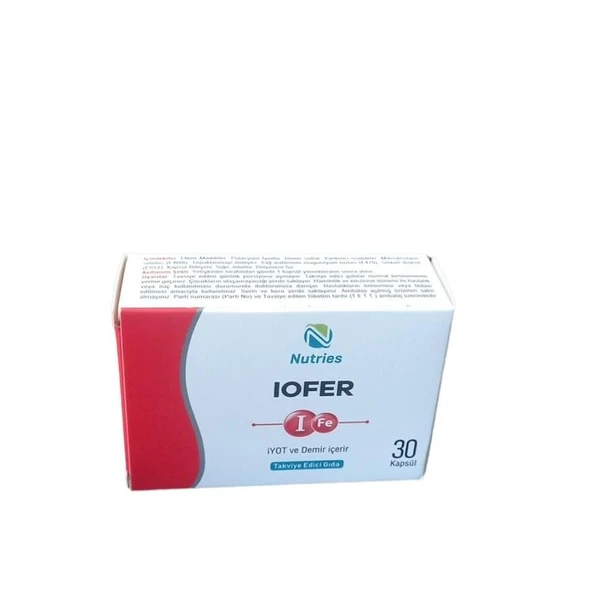 Nutries Iofer 30 Kapsül ürün görseli 1
