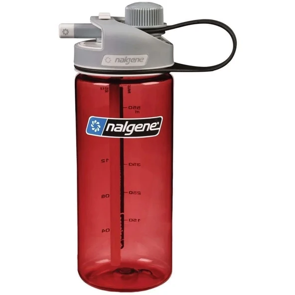 Nalgene MultiDrink, Red w/ Gray Cap, Sustain ürün görseli 1