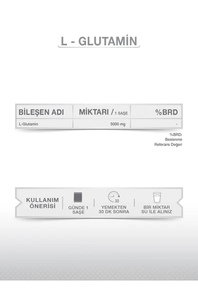 Goodday PURE L-GLUTAMIN 30 SAŞE - Resim 5