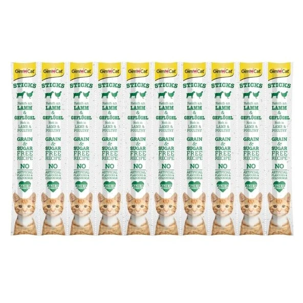 GimCat Sticks Kuzu ve Tavuklu Tavuk Etli Kedi Ödül Çubugu 50 Gr ürün görseli 1
