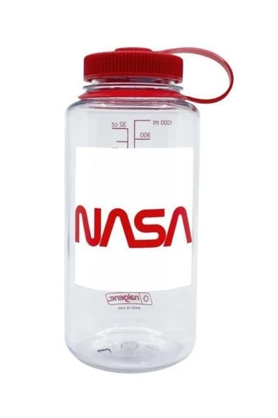 Nalgene 32oz WM Clr / Rd Cap Nasa Limited Edition Tritan Suluk ürün görseli 1