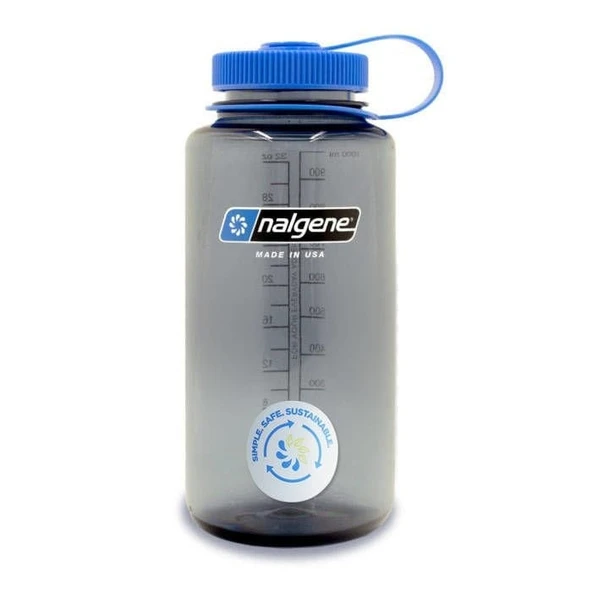 Nalgene 32oz WM Gray w/Blue Cap, Happy Gene Sustain ürün görseli 1