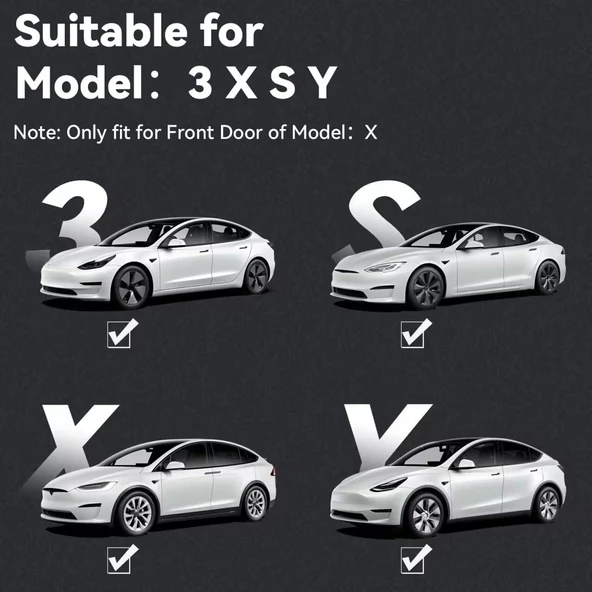 Tesla Model Y Juniper kapı altı hayalet logo 2025+ - Resim 3