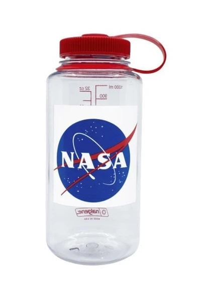 Nalgene 32oz WM Clr / Rd Cap Nasa Globe Limited Edition Tritan Suluk ürün görseli 1