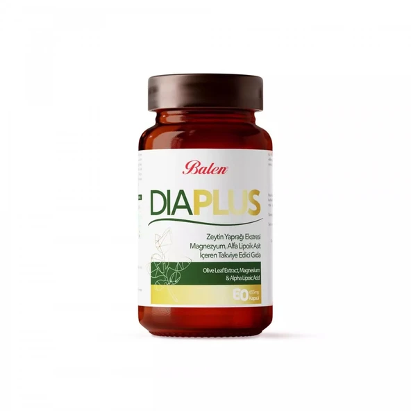 BALEN DİA PLUS ZEYTİN YAP.&MAG&ALFA LİPOİK ASİT KAPSÜL 655 MG *60 ürün görseli 1