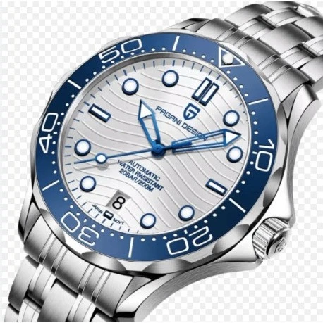 Pagani design PD-1685 Seamaster  White Blue - Resim 5