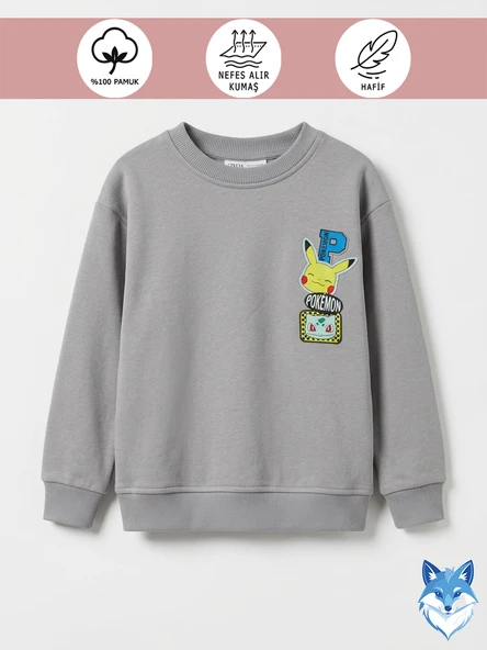Dora Unisex %100 Pamuk Desenli (Sırt Baskılı) Çocuk Sweatshirt Kazak ürün görseli 1