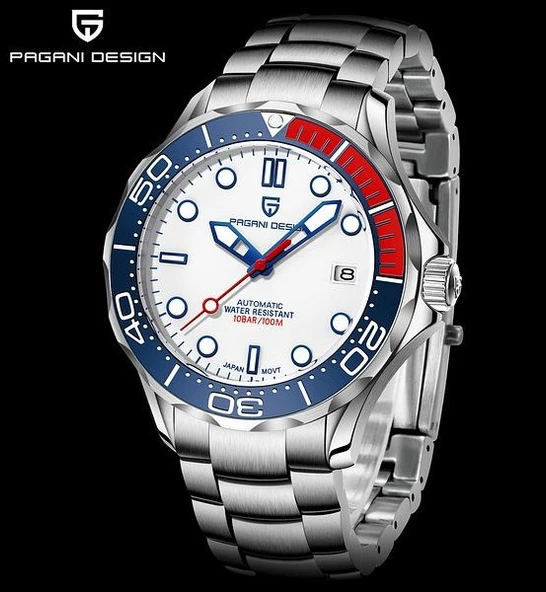 Pagani design PD-1667 007 James Bond Seamaster  White ürün görseli 1