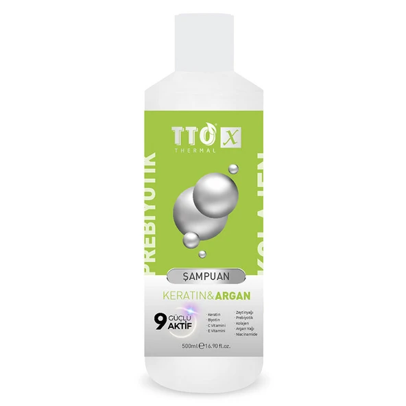 TTO X Keratin ve Argan Prebiyotik Şampuan 500 ml ürün görseli 1