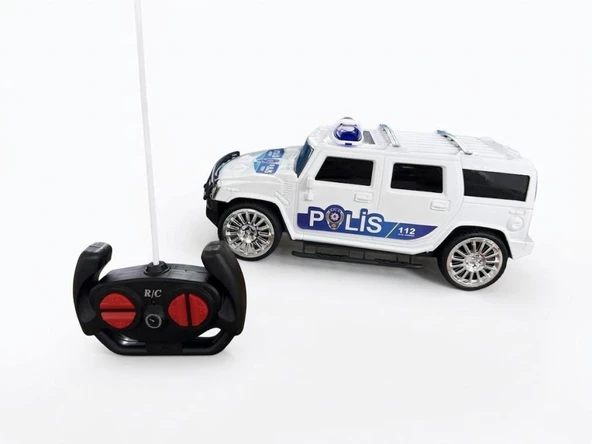 Kumandalı Polis SUV: Işıklı, Sirenli, Pilli ve Tam Fonksiyonlu Oyuncak Araba ürün görseli 1