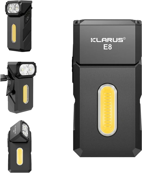 KLARUS E8 Triple-Light EDC El Feneri 1000 lümen ürün görseli 1