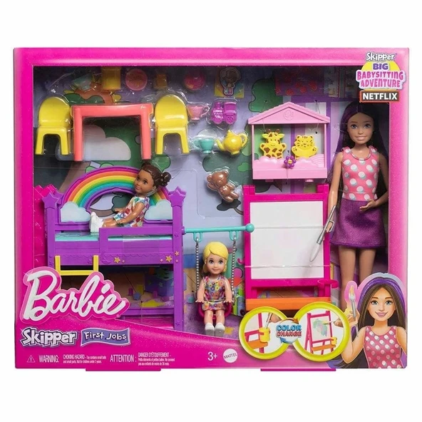 Barbie Skipper Bebek Bakıcılığı Eğlencesi Oyun Seti HND18 ürün görseli 1