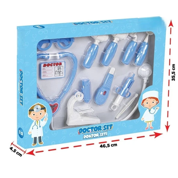 03 232-1010323201021 DOKTOR SETİ (MAVİ) - Resim 2