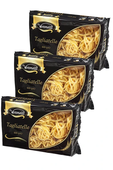 Veronelli Tagliatelle Makarna 500 gr x 3 Adet ürün görseli 1