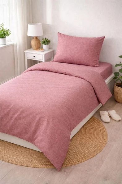 Colours Soft Tek Kişilik Nevresim Takımı Nar çiçeği ürün görseli 1