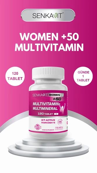 Senkavit Women's Multivitamin Ve Mineral Complex +50 yaş 120 tablet ürün görseli 1