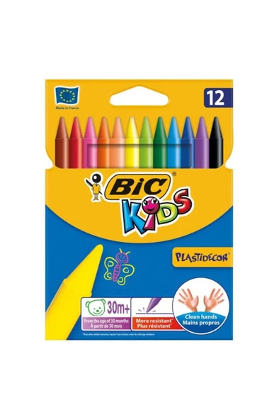 Bic Silinebilir Pastel Boya 12 Renk 9457645 ürün görseli 1
