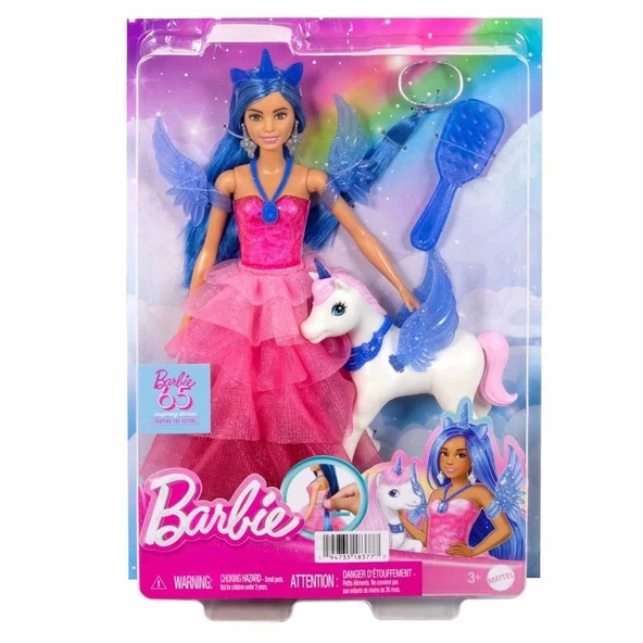 Barbie Mavi Saçlı Prenses Bebek - HRR16 ürün görseli 1