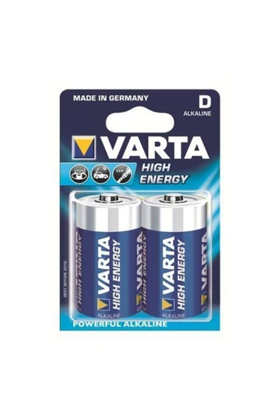 Varta 4920 High Energy D Size 2li Büyük Boy Pil - 2 Paket ürün görseli 1