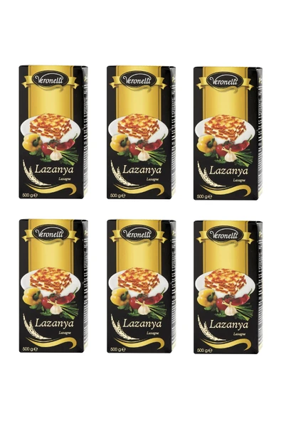 Veronelli Makarna Lazanya 500 Gr x 6 Adet ürün görseli 1
