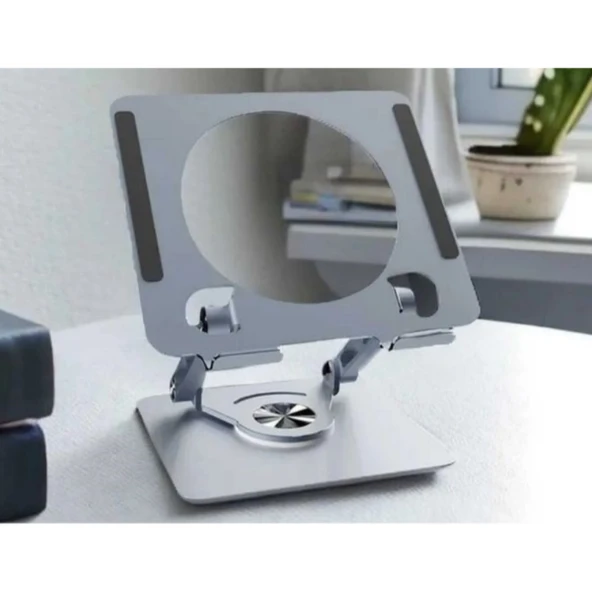 360 Derece Dönebilen Yükseltilmiş Masaüstü Ayarlanabilir Metal Tablet Standı ürün görseli 1
