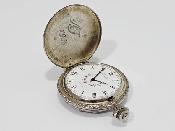 Fero Feldman İşlemeli Cep Saati 48mm  2.El - Resim 3