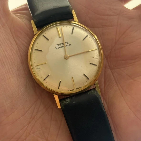 Wempe Zeitmeister 34mm Deri Kordon Erkek Kol Saati 2.El (EKSİKLİ) ürün görseli 1