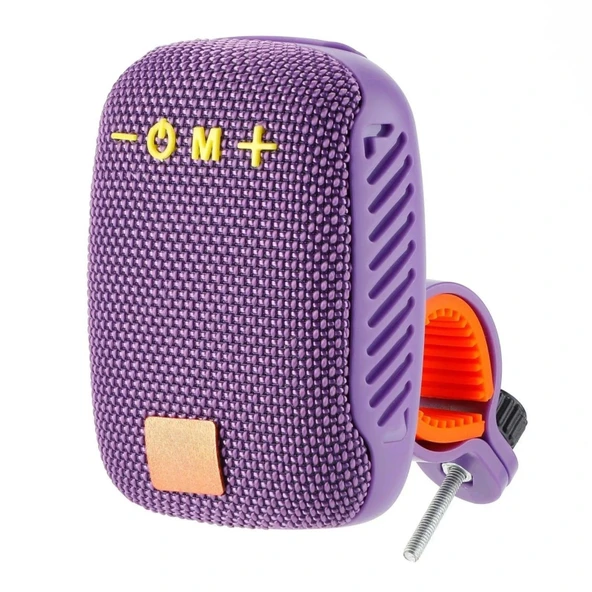 EtaShop Bisiklet Bluetooth Hoparlör Taşınabilir Su Geçirmez  Çift Bağlantı FM Radyo Mor ürün görseli 1