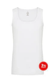 Sementa Erkek Modal Strech Spor Atlet 3'Lü Paket Beyaz S ürün görseli 1
